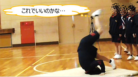 本時の学習の見通しをもち、初めの練習に取り組む画像