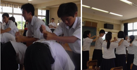 発声練習と本時の見通しをもつ画像