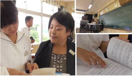 話し合いを通して、歌詞の意味を確認する画像