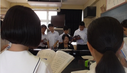 歌詞の意味・心情を理解し、歌で表現する画像