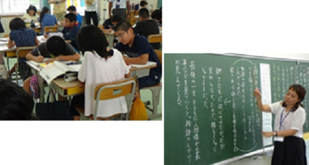学習をまとめ、振り返りをする画像