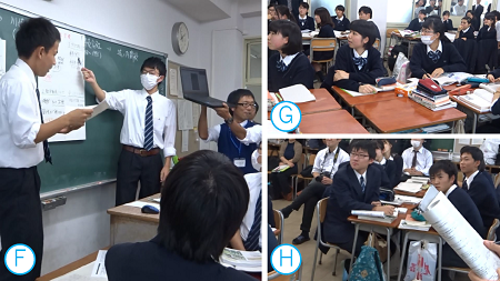 協議した内容を仲間に伝える画像